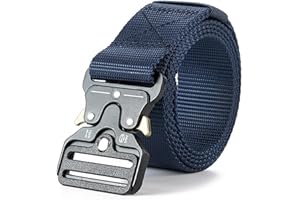 ZYEKIU Cintura Tattica Militare, Cintura da lavoro Uomo,Cintura Militare Uomo da 1,5 Pollici con Fibbia in Metallo a Sgancio Rapido Resistente per Uso Quotidiano, Attività All'aperto