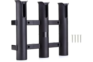 ‎HIUMI Wall Mounted Fishing Rod Holders Tubes Links Fishing Rod Holder Rack Rests
