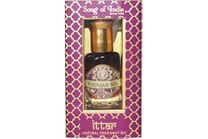 Song of India Huile de Parfum mixte Naturelle Patchouli Noir, Traditionnel Indien, Longue Tenue 10ml
