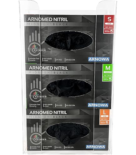 KOEMEHR Opbergdoos van acryl met 3 vakken en deksel voor haarnet, overschoenen en wegwerpmaskers, wandbevestigingsgaten of tafelstandaard ( transparant