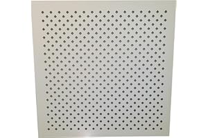 VESEY GALLERY Decorative MDF radiator screening Panel. 610mm x 610mm. 10mm Decorative Diamond Design. Primed White MDF