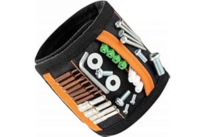 WESEN Magnetic Wristbands Tools for Men, Magnetic Wristband with 20 Strong Magnets - Ultimate DIY Gadget & Practical Gift for Dad, Husband, and Handymen, Good gift for Men/Dad/Christmas Presents