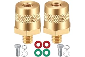 Xiatiaosann 2 Stück M8 Batterieklemmen adapter Autobatterie polanschluss Messington M8-Seiten- oder Oberpfosten-Gewindeklemme, Ladepfosten-Verlängerungsumbau, für Auto, LKW, Yacht