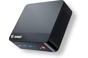 Beelink SER5 Pro Mini PC, AMD Ryzen 7 5800H (8C/16T, jusqu'à 4,4 GHz), Mini PC de Bureau 32Go RAM DDR4 500Go M.2 2280 NVMe SSD, Ethernet/WiFi6/4K Triple Display pour Studio