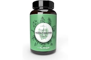 ‎GREEN SPIRIT Bittere Kräuter-Kapseln. 120 vegane Bitterstoff Kapseln nach Hildegard von Bingen. Superfood aus Löwenzahn, Wermut, Galgant, Anis, etc. für mehr Wohlbefinden. Bitterstoffe gegen Blähungen.