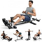 Durafit91™ Scullos Rowing Machine with AB Trainer | Home Gym Fitness Equipment | 150 Kg Capacity | LCD Display