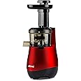 Girmi SW10 Estrattore di Succo, 150W, 55 giri/min, Motore DC, + 30% di Succo, Rosso