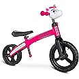 KRIDDO Toddler Balance Bike 3 Year Old, Age 24 Months to 5 Years Old, Modern Flame Style, Early Learning Interactive Push Bicycle, Gift Bike for 2-5 Boys Girls, Pinky