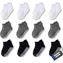 Calzini Antiscivolo Per Bambini DRESHOW - Con Suola In Grip - Set Da 6 Paia - Cotone Morbido - Foto 6