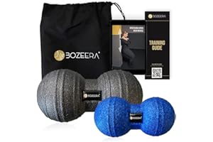 [Pallina Massaggio Muscolare] Peanut Ball da 12 cm e Peanut Ball da 8 cm - Massagge Ball Set/Palla Massaggio Set Inclusi Istruzioni video, guida e borsa GRATUITI -BOZEERA®