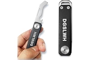 DGSLWH Wielofunkcyjny Nóż Składany 2 w 1 do Rozpakowywania i Unboxing - Przenośny, Kieszonkowy z Otwieraczem do Butelek - do Biura, Szkoły i Użytku