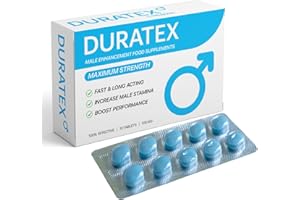 DURATEX by Hilman Blue Pills for Men Endurance - Premium Strong 100mg Tablets for Enhanced Stamina Firm Performance Power Booster Herbal Male Food Supplements for Long Lasting (10 Count (Pack of 1))
