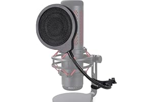 HyperX QuadCast Mic Pop Filter - Professional Microphone Metal Windscreen 4 Inch 3 Layers Pop Screen Suitable for HyperX QuadCast S Mic by YOUSHARES