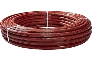 H2O-Flex Aluverbundrohr, Mehrschichtverbundrohr, 6 mm Isolierung rot, 16 x 2 mm, 50 m Rolle, DVGW Rohr