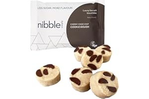 Nibble Simply Cheeky Choc Chip COOKIE DOUGH - Low carb, lower sugar, keto, vegan (12 x 36g packs)