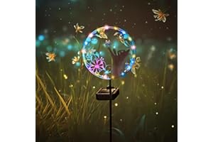 ‎DZAY DZAY Solarlampen für Außen Balkon Silhouette Gartenlampe,Süße Tiere Solar Gartendeko für Draußen Wetterfest Gartenleuchten,Solarstecker für Außen Garten Solarleuchten Solarlichter für Außen (Cat)