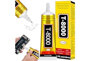 SYNERIX Handy Display Kleber Smartphone - 110ml Handy Kleber Rückseite für Schuhkleber Flüssigkleber Rhinestone Glue Silikonkleber Bastelkleber Kinder Kunststoff Glas Kleber Display Reparatur Flüssigkeit