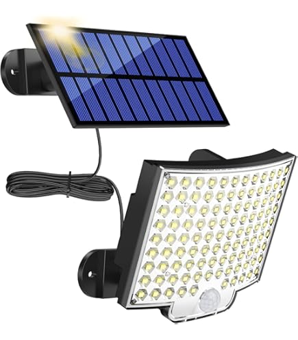 Lampione Solare SQUADO LED Con Sensore Movimento - 160 COB, Impermeabile IP65, Per Giardino E Cortile - Foto 11