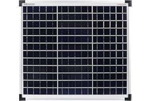 Enjoy solar Poly 30 W 12V Panneau solaire polycristallin Panneau solaire photovoltaïque idéal pour camping-car, abri de jardin, bateau