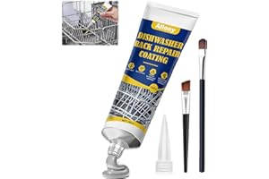 ALLONY Spülmaschinenkorb Rost Reparatur, 50ML Grau Flüssiggummi, Rostschutz, Geschirrspüler Korb Reparatur Gummi, Geschirrspüler Zubehör, Oxidationsbehandlung, Reparaturkorb für geschirrspülers