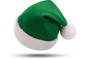 KONVINIT Cappello Babbo Natale Bambino Cappello Rosso Natale Bambina ragazzino cappello natale maglia cappello babbo natale bebe