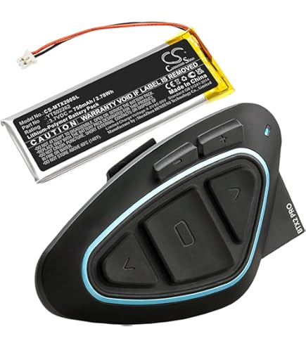 TECHTEK Batteria 950mAh Per Midland BTFM, BTNext, BTX1, BTX2 - Sostituto 752068PL - Foto 3
