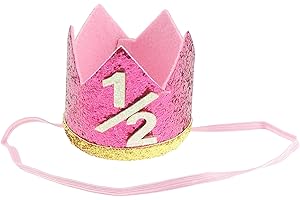 Glamour Girlz Boys Girls Cat Dog Pet Glitter 6 Months Old Birthday King Crown Princess Tiara Costume Party Photo Prop Headband Hat