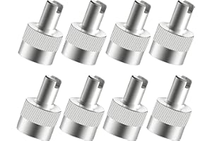 LWTSRP 8 Pezzi Coprivalvola Pneumatici, Valvola in Alluminio, Tappi Pneumatici a Prova d'Aria, Tappi Valvola Auto in Metallo, Tappi Universali per Valvole Pneumatici, per Pneumatici di Auto, Moto, Scooter