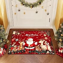 Zerbino Natalizio Personalizzato 'Buone Vacanze' - 50x80 Cm, Decorazione Festiva Per Ingresso Casa, Idea Regalo