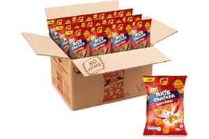 APERI SNACK Aperisnack® - AP04.004.09 - Rice Cracker Classici Box 50pz Monoporzioni 25g. Snack Salati e Stuzzichini Ideali per l'Aperitivo e Le tue Feste