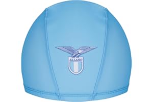 ONLY4FAN S.R.L. SS Lazio Cuffia da nuoto in lycra per adulti e bambini Prodotto Ufficiale, celeste