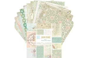 Oriental riverkit Scrapbooking Pads Paper 24pcs Patterned Paper Stamped Paper DIY Decorative Paper Crafts Craft Paper for Handmade Craft Design 15 * 15cm