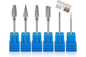 MOVYEE Kit Punte Fresa Unghie Cuticole Professionale,Rimuovi Unghie Gel,Acrilico,Cuticola,3/32",Accessori Unghie Manicure (Stile 1)