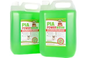 TOP DOG TURF PIA Power Wash 2x5ltr Bottle, Artificial Grass Cleaner for your Garden. Spray on Astro Turf Cleaner and Disinfectant for Fake Grass. Pet and Dog Urine Odour Remover for Artificial Turf in your Garden.
