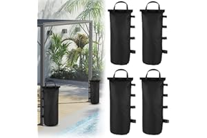 SRJEQC Lot de 4 Sac De Lestage pour Tonnelle, 20 * 50cm Poids pour Tonnelle Sac de Sable, Lestage Tonnelle Poids pour Tonnelle Oxford 600D pour Tente de Canopée, Parapluie de Terrasse, Mobilier d'extérieur