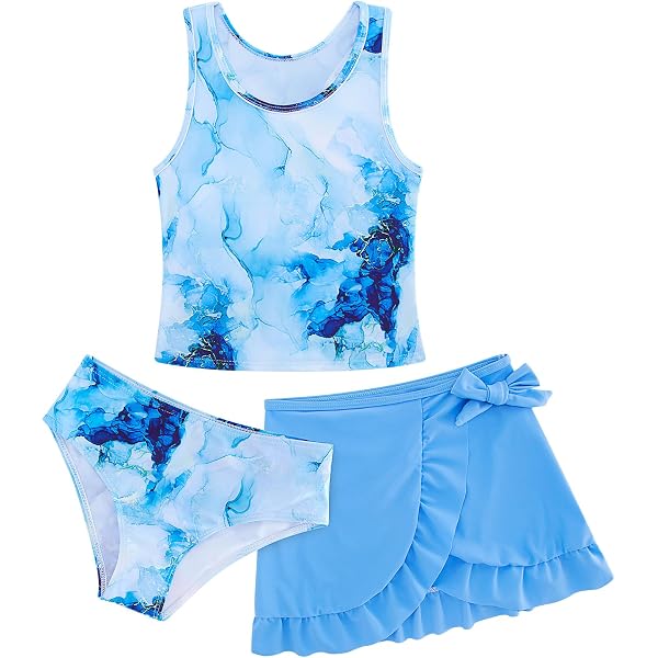 JiAmy Maillot De Bain Une Pièce Sirène Pour Fille 4-12 Ans - Couleurs Vives Et Motifs Magiques