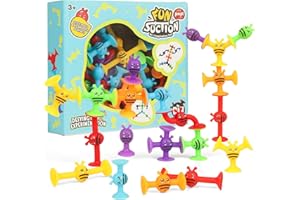 SULOLI Sucker Toys for Kids,38PCS Suction Cup Airplane Activities for Kids Window Travel Toys for 3+ Year Olds