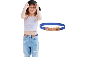 Kajeer Ceinture élastique pour garçons sans boucle - Ceinture invisible ajustable pour 50-81 cm pour les enfants de 2 à 15 ans