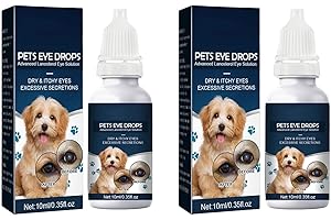 RUBU22A 2 x 10ml Augentropfen für Hund & Katze - Tränenflecken,100% Natürliche Augenpflege - Wirkt Besser als Augensalbe - Katzen & Hunde (2)