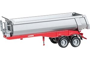 Herpa - Carnehl Semi Remorque Benne 2 Axes Maquettes, 076036-002
