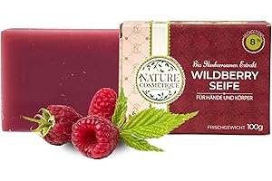 ‎NATURE COSMÉTIQUE MANUFAKTUR Nature Cosmétique® Feste Seife Wildberry – für Hände & Körper – Handgemachte Naturseife – Feuchtigkeitsspendend & Hautpflegend – Vegan, Palmölfrei – Made in DE