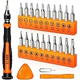 JOREST 24Pcs Set Cacciaviti Precisione, Kit con Torx T1 T2 T3 T5 T6 T8 T9 T15, Triwing Y00,Phillips PH00, Stella P2/5, -1.0/2