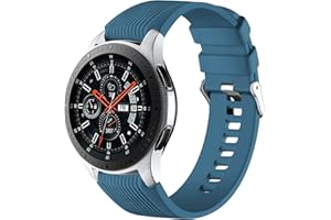 Mastten Silikonowy pasek 22 mm kompatybilny z Samsung Galaxy Watch 3 45 mm/Galaxy Watch 46 mm/Huawei Watch GT2 46 mm, miękki silikonowy zamiennik paska dla mężczyzn i kobiet
