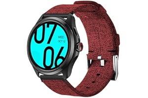 Blueshaweu Bracelet compatible avec la montre intelligente Ticwatch Pro 5, bracelet de rechange en nylon pour montre intelligente Ticwatch Pro 5