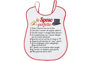 PASSAPAROLA Bavagliolo/Bavaglio/Bavaglione per Adulti,Anziani,spiritoso,divertente, simpatico,umoristico,cotone100%, MADE IN ITALY,doppio strato jersey più spugna dim.53x49 cm.