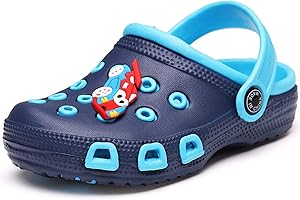 Vorgelen Gartenschuhe Unisex Kinder Clogs Pantoletten Mädchen Atmungsaktiv Hausschuhe Sandalen Jungen Badeschuhe Hohl Pantoletten rutschfeste Sommer Latschen