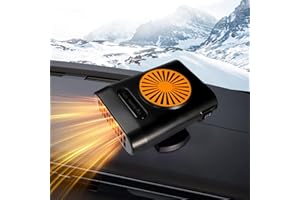 KQLHLHDYZ Riscaldamento auto 12 V 200 W 2 in 1 Riscaldamento Sbrinatore Auto Sbrinatori per Auto Sbrinatore Rotante a 360° per Parabrezza Auto Riscaldamento Rapido