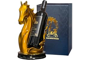 YINGAVERSAI Weinflaschenhalter, Weinregal, Tisch-Pferdstatue als Zuhause, Küche, Weinkeller, dekorative Aufbewahrung, Organizer, Pferdeskulptur, Pferdedekoration, Pferd, Geschenke für Mädchen, Männer, Frauen