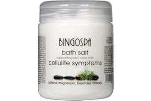 Sale da bagno contro cellulite, smagliature, tensione muscolare con minerali del Mar Morto, Rooibos e magnesio - 550g BINGOSPA