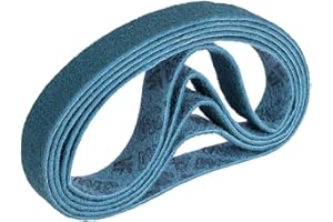 INDIAN STORE 24 3 M Schleifband Schleifband Vliesband Rohrbandschleifer Schleifmaschine SC-BL 40x760mm, 5 Stück,(Grade: veryfine, Color: Blue, Korn :280)